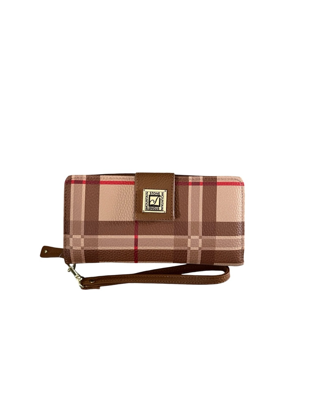 NWT Stone Mountain Bonded Leather Wallet Wristlet